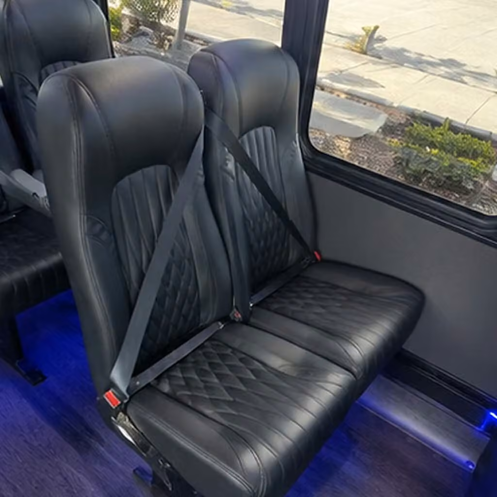 25 passenger minibus interior