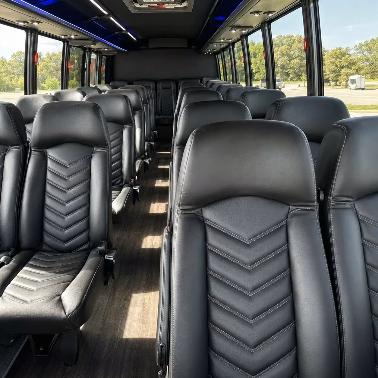 28 passenger minibus inside
