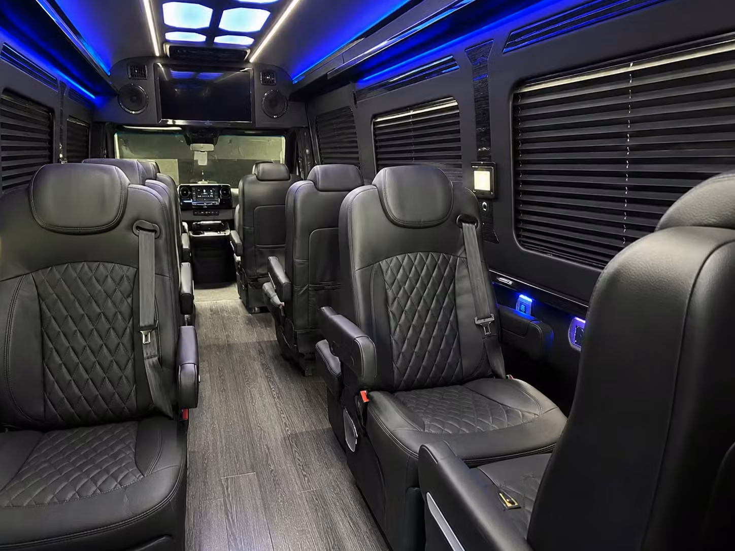 sprinter van with driver inside